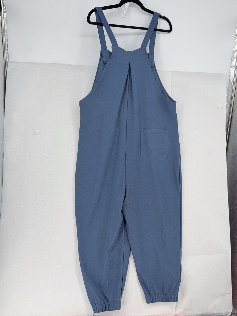 Halara Adjustable Strap Button Overalls Women's Grisaille Blue NWT SIZE XL - Picture 3 of 4